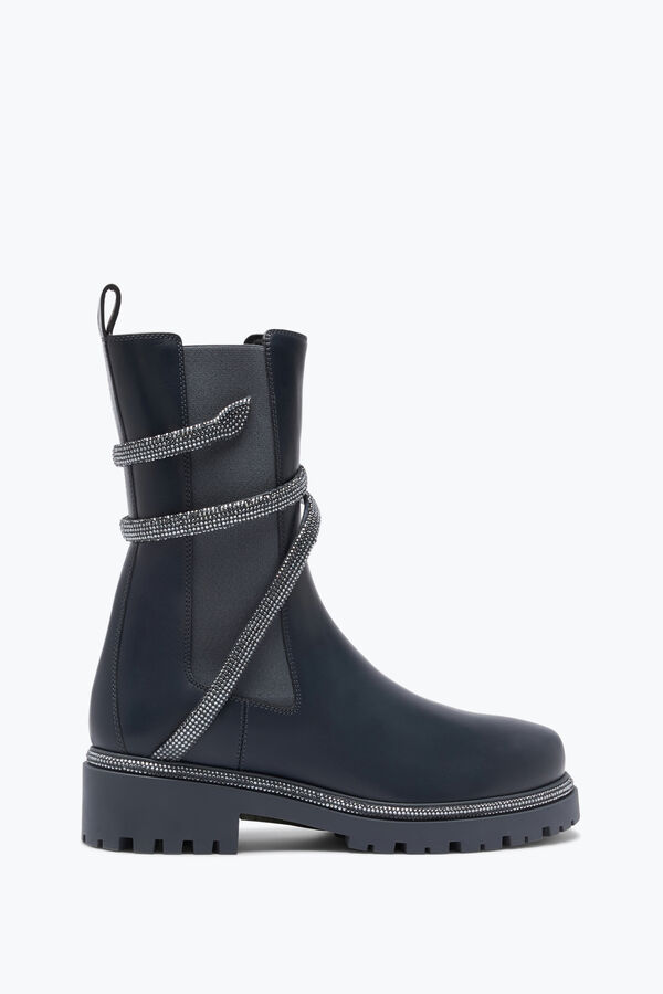 jeweled cleo grey bootie with silver crystals 25 rene caovilla