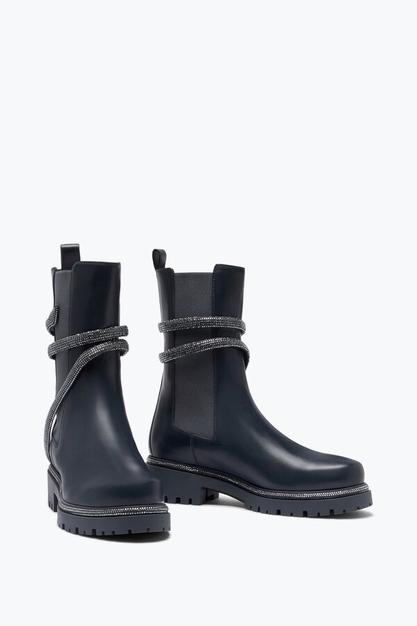 jeweled cleo grey bootie with silver crystals 25 rene caovilla