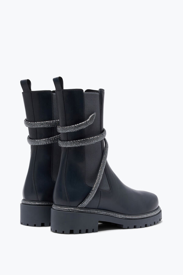 jeweled cleo grey bootie with silver crystals 25 rene caovilla