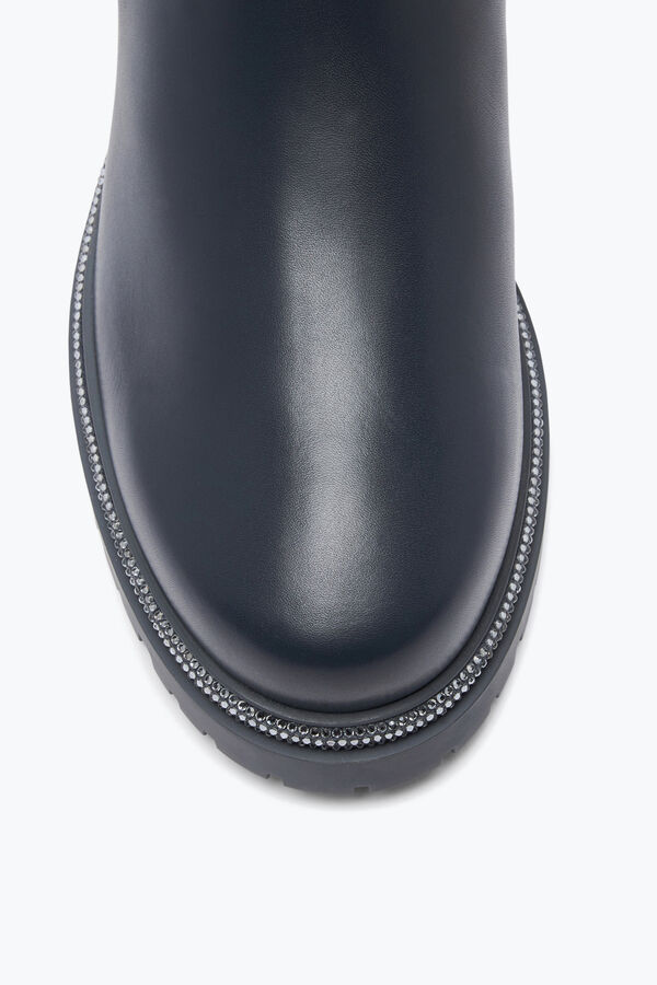 jeweled cleo grey bootie with silver crystals 25 rene caovilla