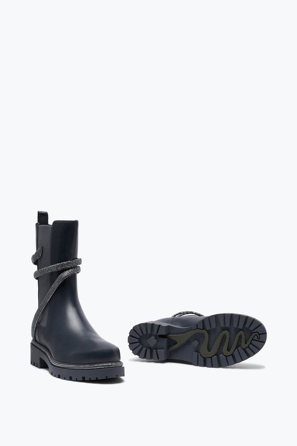 jeweled cleo grey bootie with silver crystals 25 rene caovilla