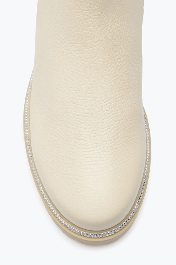 jeweled cleo white leather bootie 25 rene caovilla