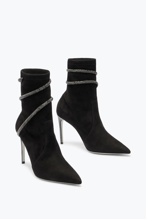 jeweled cleo crystals black bootie 100 rene caovilla