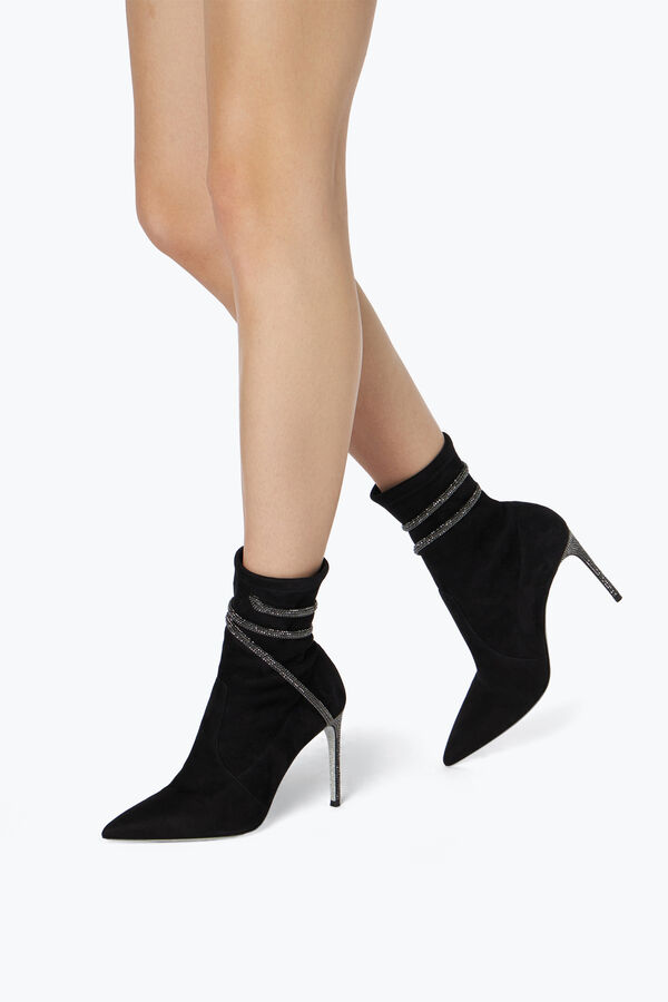 jeweled cleo crystals black bootie 100 rene caovilla
