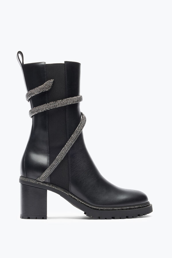 jeweled cleo crystal black bootie 60 rene caovilla