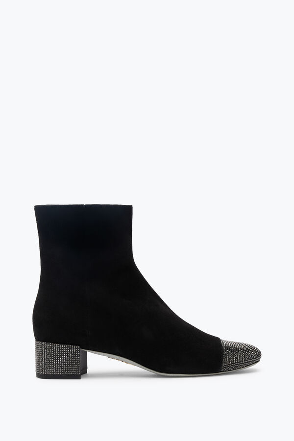 jeweled bonnie black suede bootie 40 rene caovilla