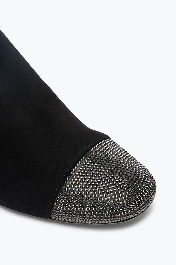 jeweled bonnie black suede bootie 40 rene caovilla
