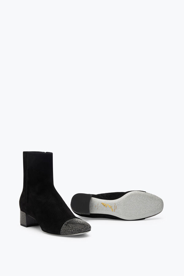 jeweled bonnie black suede bootie 40 rene caovilla