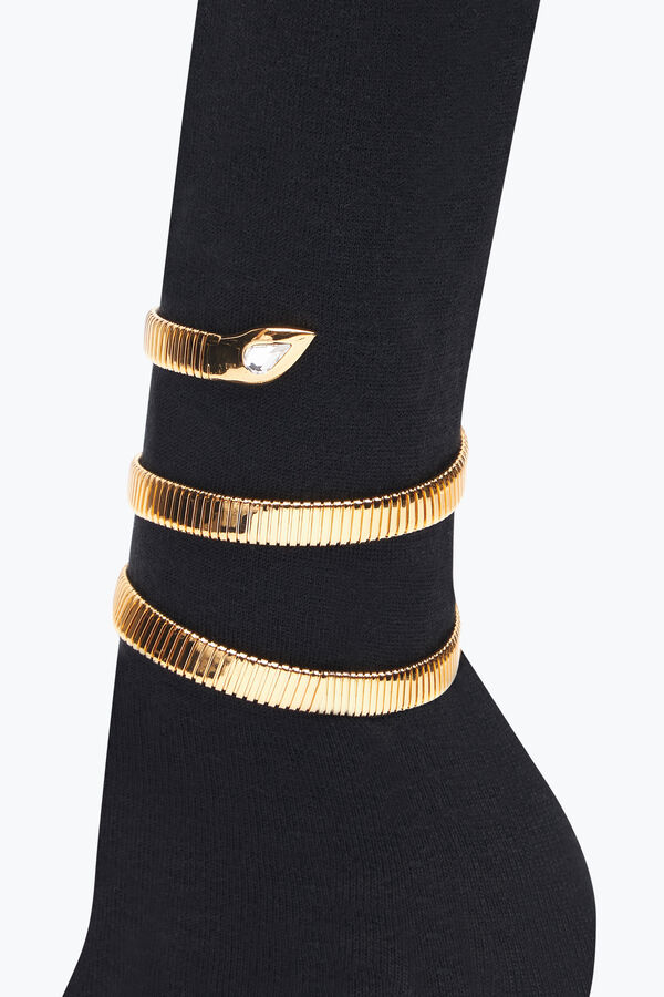 jeweled juniper black and gold soft boot 80 rene caovilla