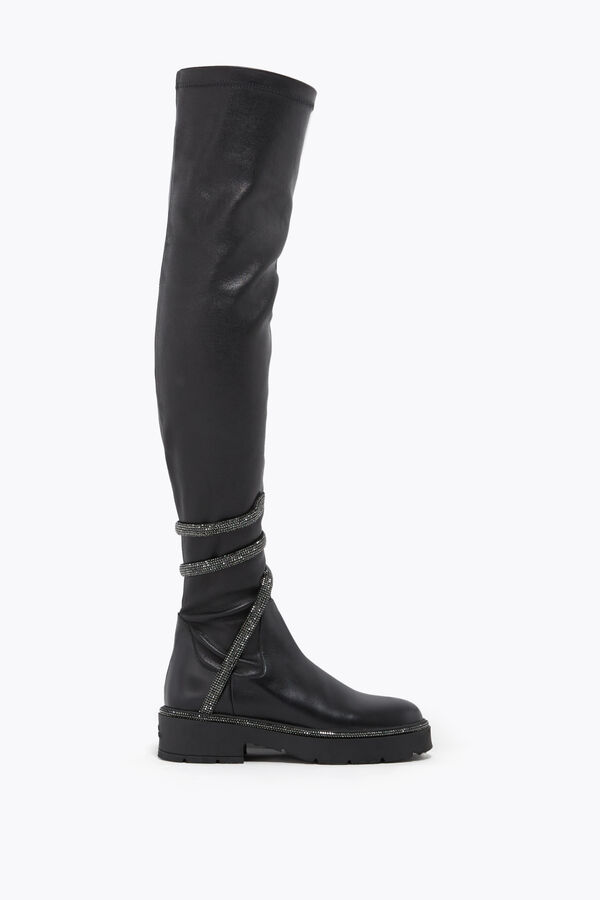 jeweled cleo black cuissard boot 50 rene caovilla