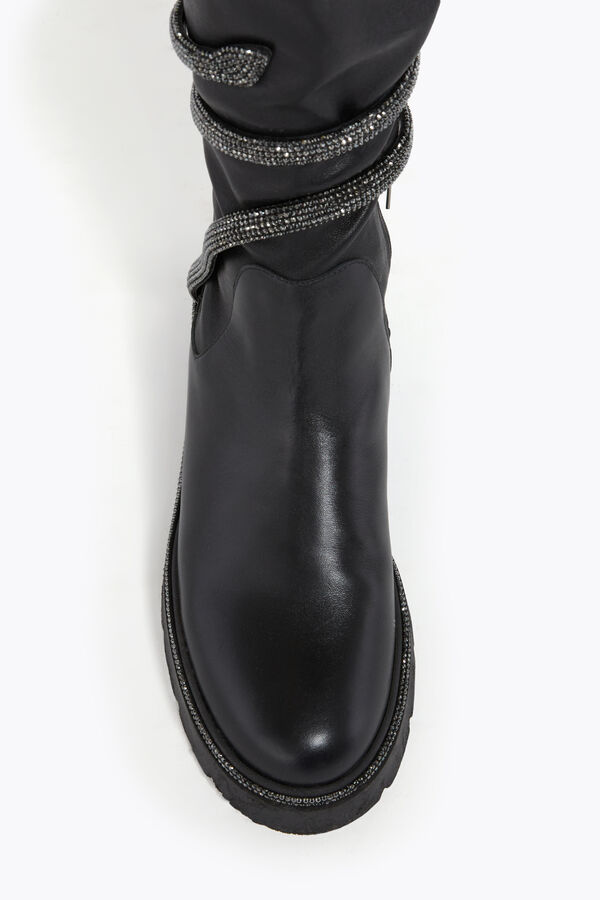 jeweled cleo black cuissard boot 50 rene caovilla