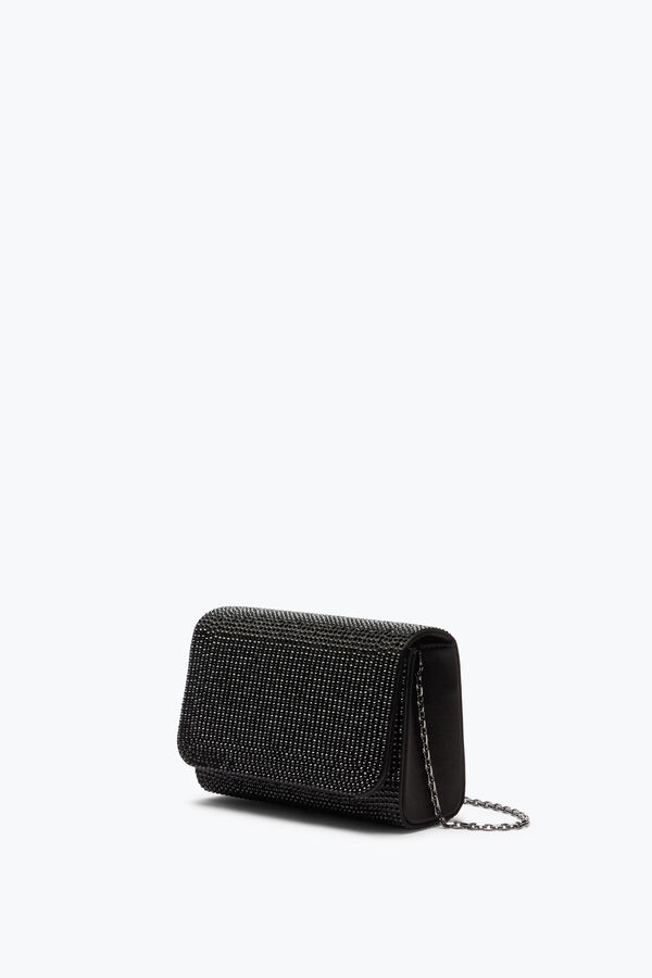 jeweled black clutch bag kamila rene caovilla