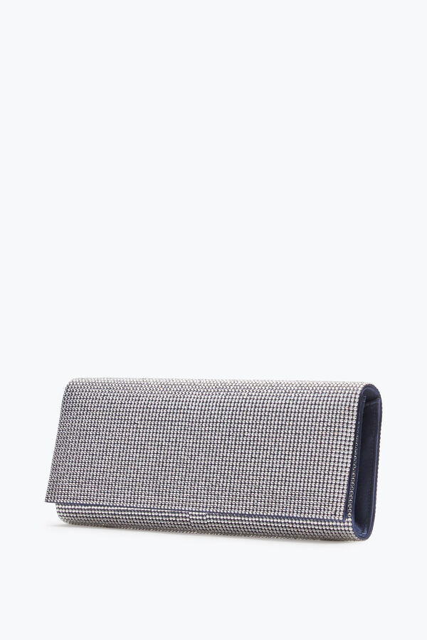 jeweled zafira blue clutch with all-over crystals rene caovilla
