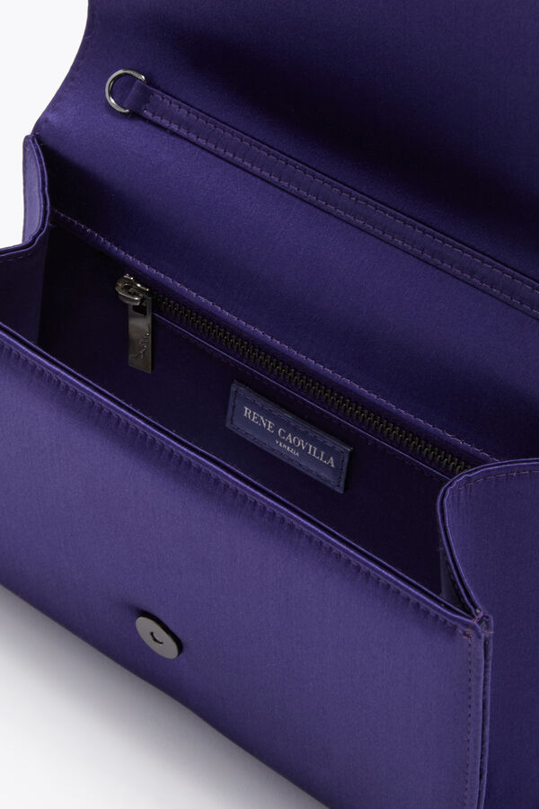 jeweled baby purple clutch rene caovilla