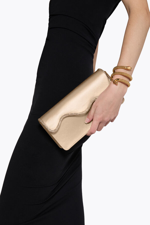 jeweled onda gold clutch rene caovilla