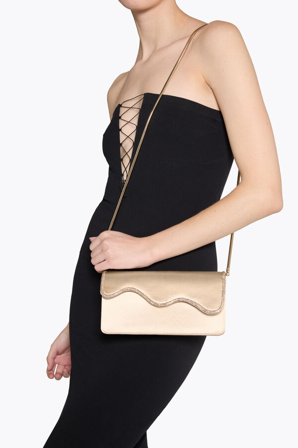 jeweled onda gold clutch rene caovilla