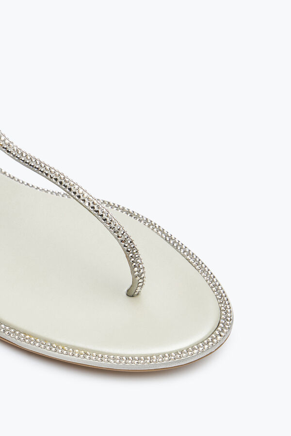 jeweled flat flip flops diana rene caovilla
