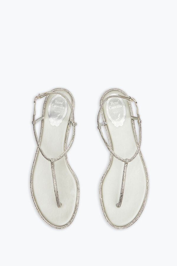jeweled flat flip flops diana rene caovilla