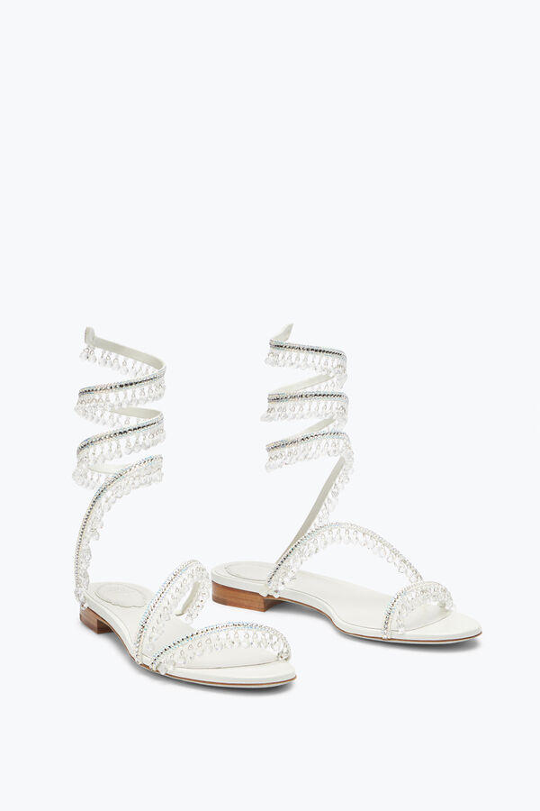 jeweled chandelier crystal ivory sandal 10 rene caovilla