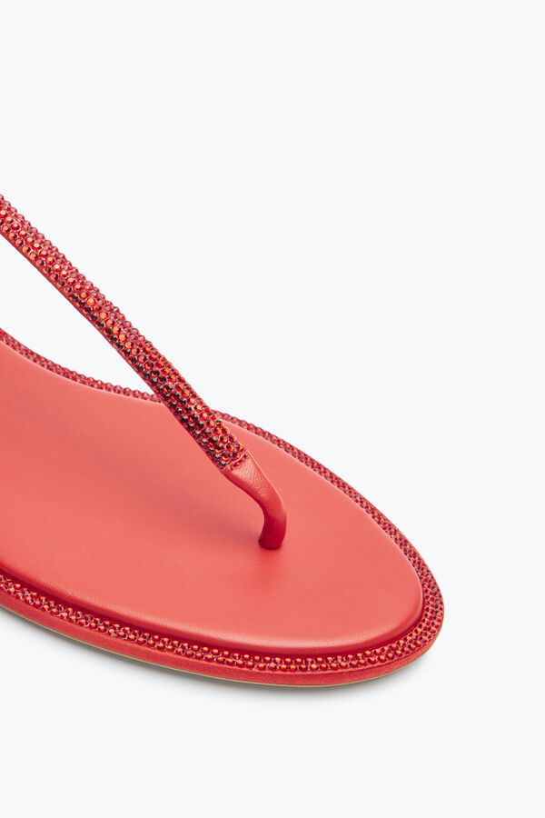 jeweled diana crystal red sandal 10 rene caovilla