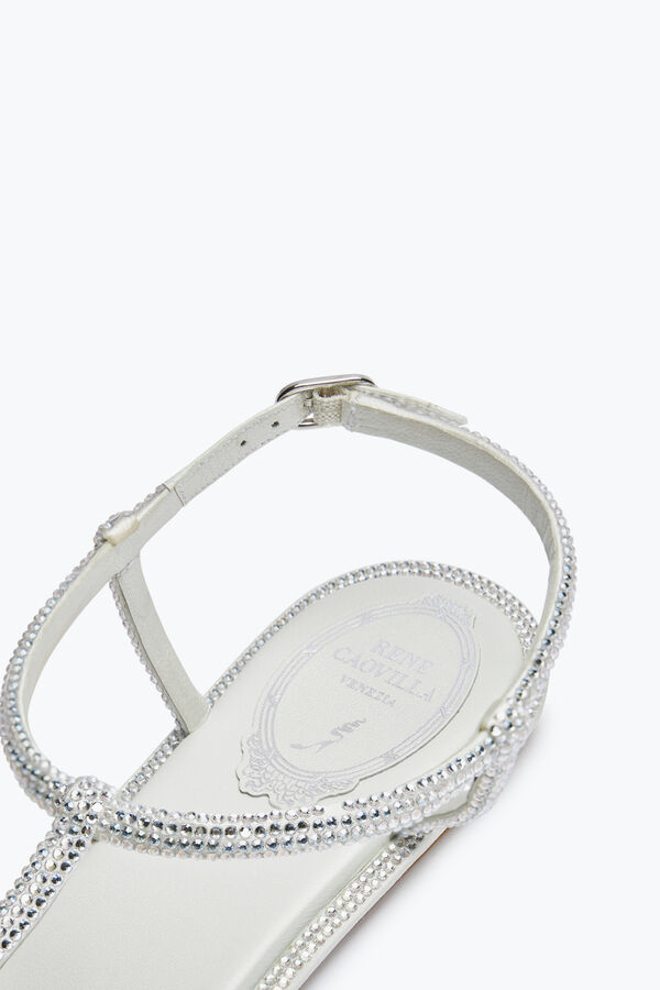 jeweled diana crystal ivory sandal 10 rene caovilla