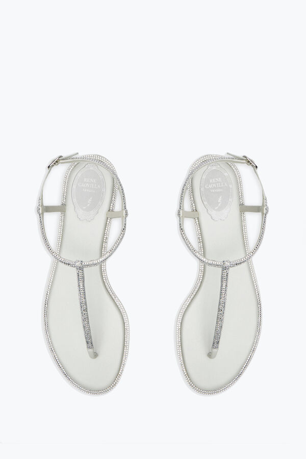 jeweled diana crystal ivory sandal 10 rene caovilla