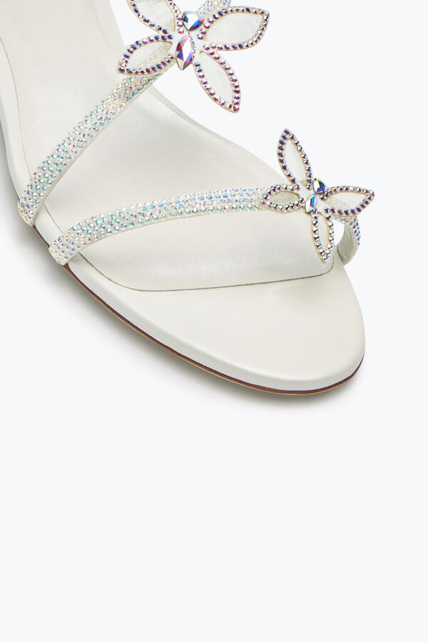 jeweled butterflower crystal ivory sandal 10 rene caovilla