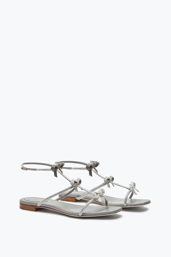 jeweled caterina crystal pearl gray sandal 10 rene caovilla