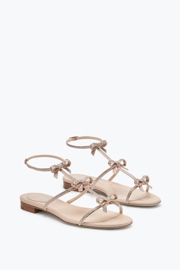 jeweled caterina nude flat sandal 10 rene caovilla