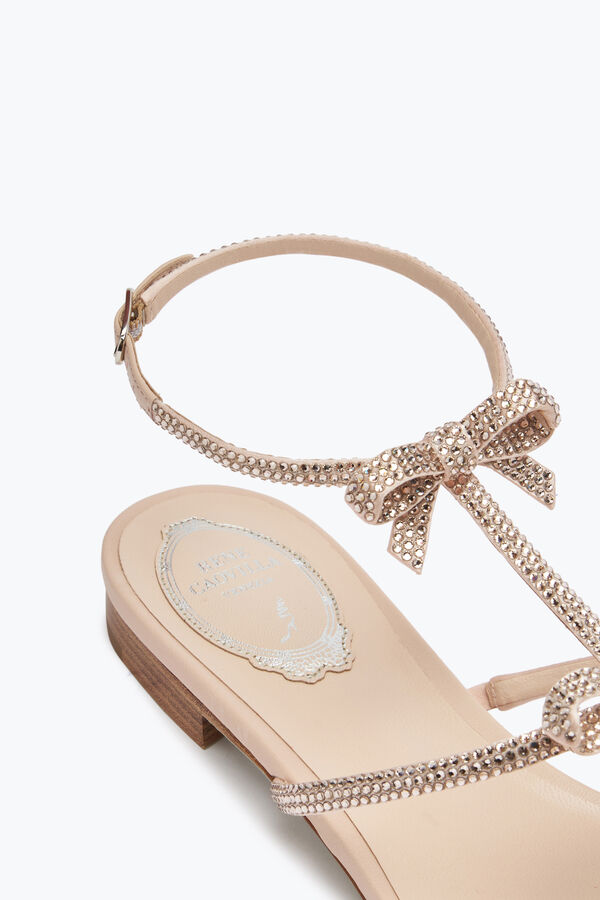 jeweled caterina nude flat sandal 10 rene caovilla