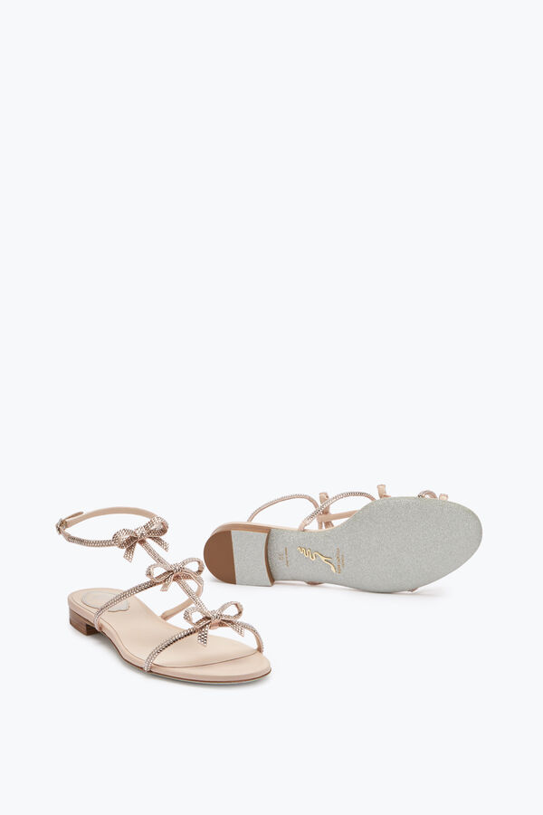 jeweled caterina nude flat sandal 10 rene caovilla