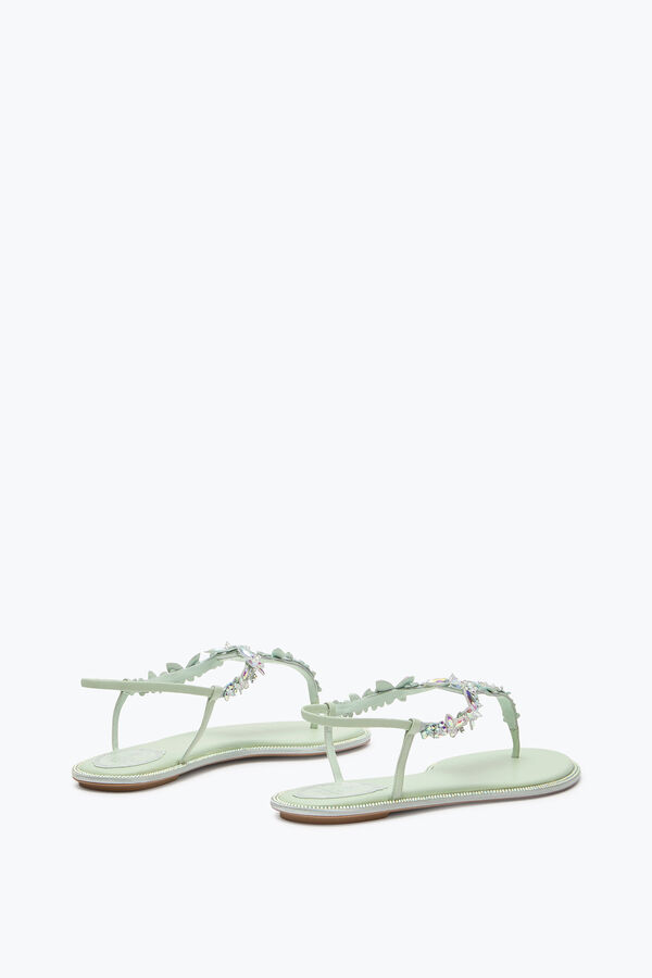 jeweled eden green mint thong sandal 10 rene caovilla