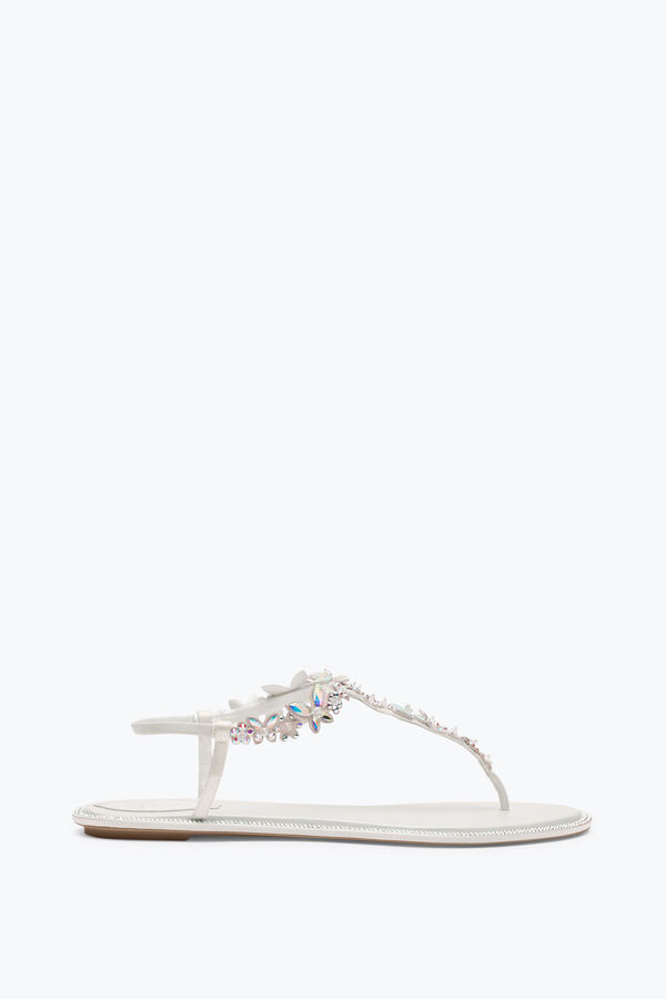 jeweled eden ivory thong sandal 10 rene caovilla