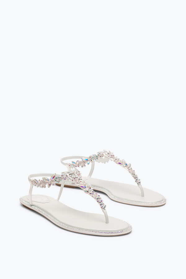 jeweled eden ivory thong sandal 10 rene caovilla