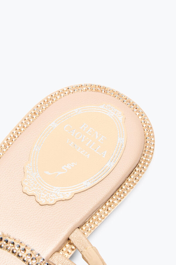 jeweled braid nude flat sandal 10 rene caovilla