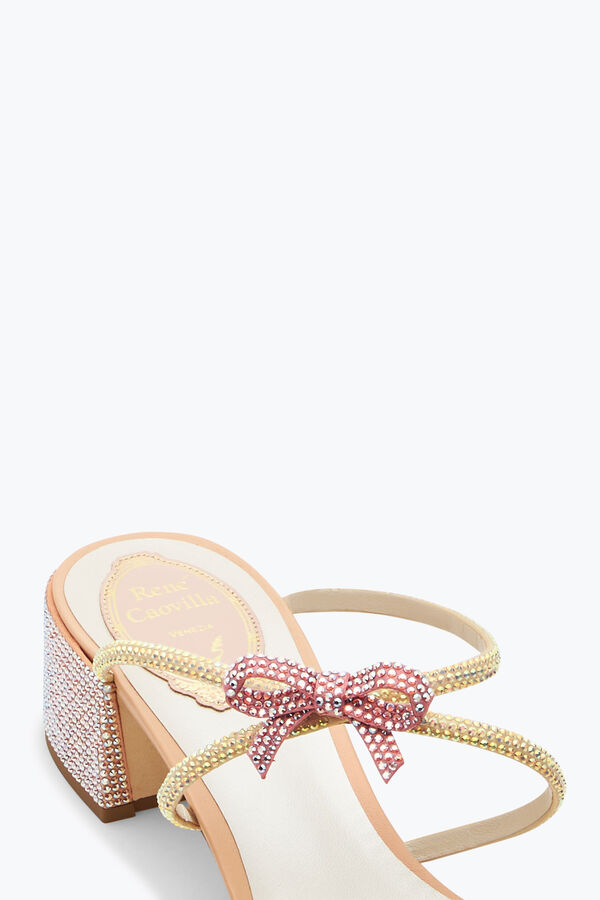 jeweled caterina peach mule with crystals 40 rene caovilla
