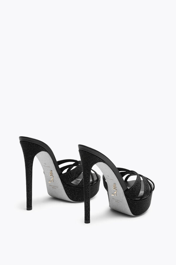 jeweled dania black platform mule 130 rene caovilla