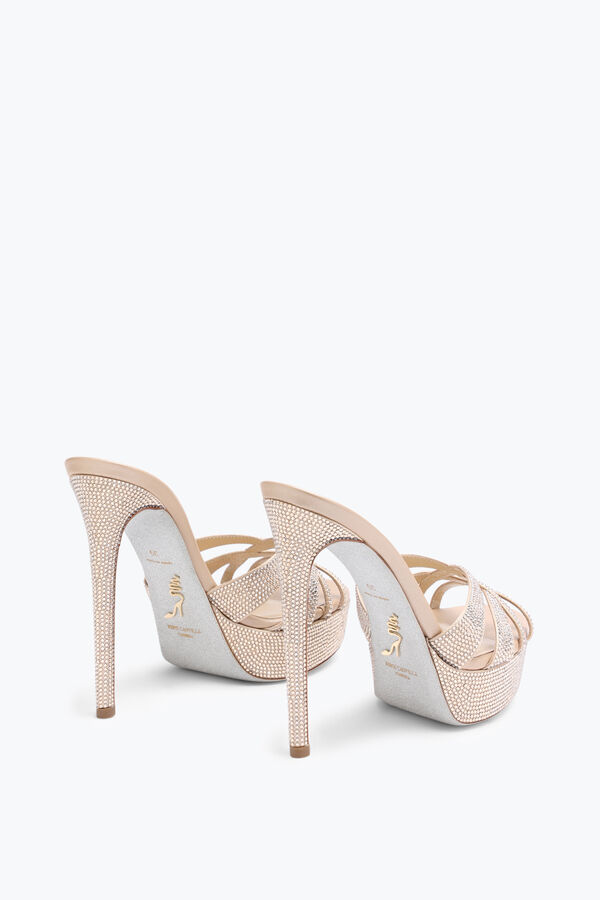 jeweled dania champagne platform mule 130 rene caovilla