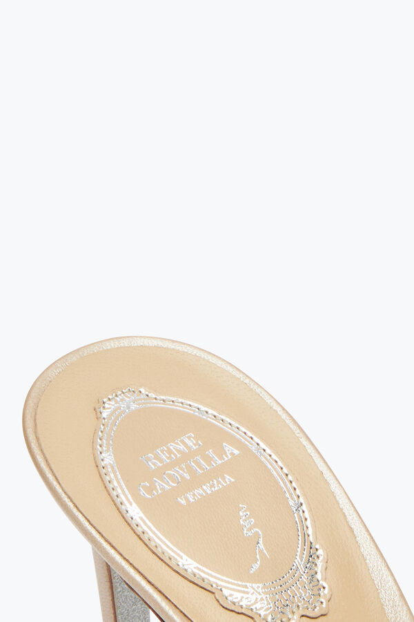 jeweled chandelier gold mule 80 rene caovilla