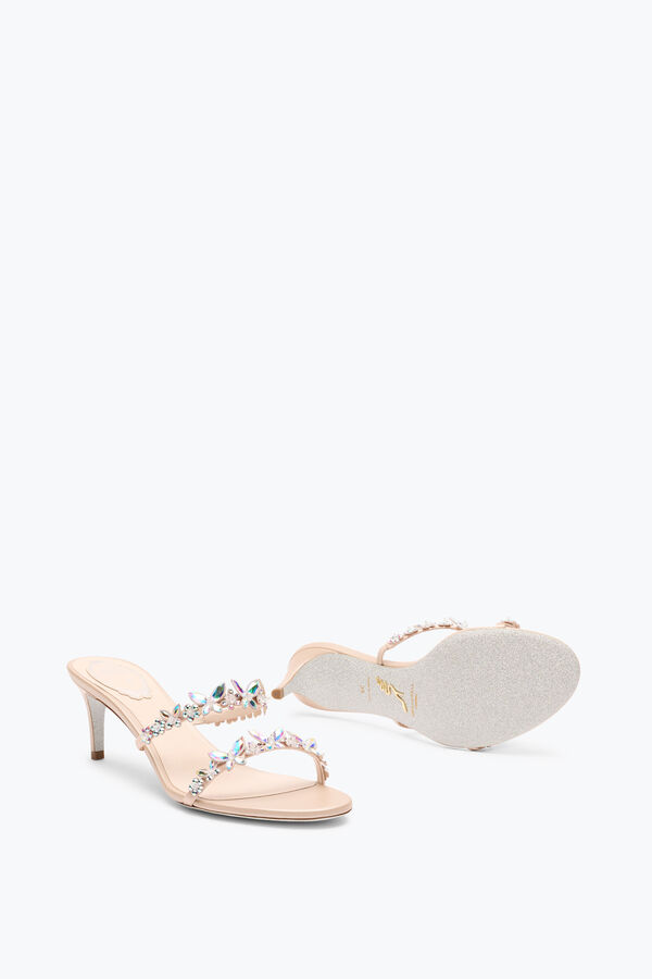 jeweled eden nude mule sandal 60 rene caovilla