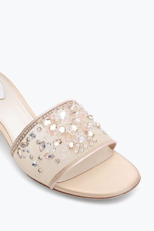 jeweled cinderella nude mule 40 rene caovilla
