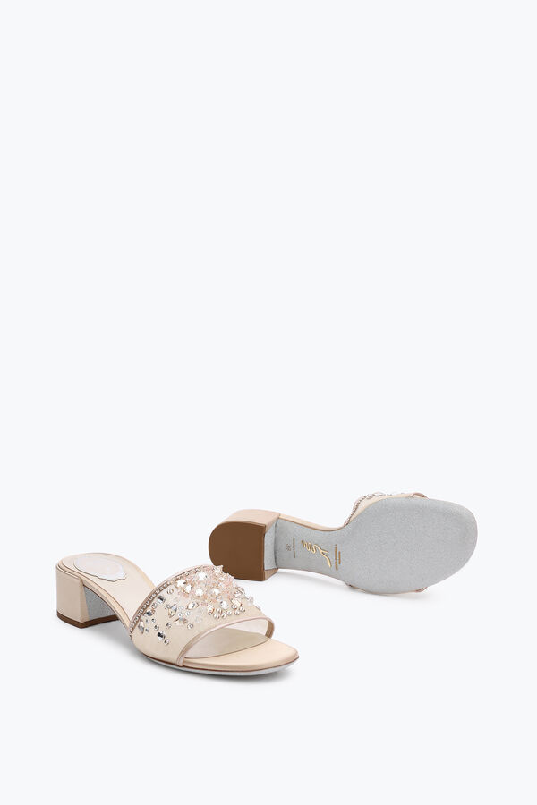 jeweled cinderella nude mule 40 rene caovilla