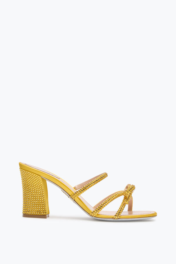 jeweled nicole yellow mule 80 rene caovilla