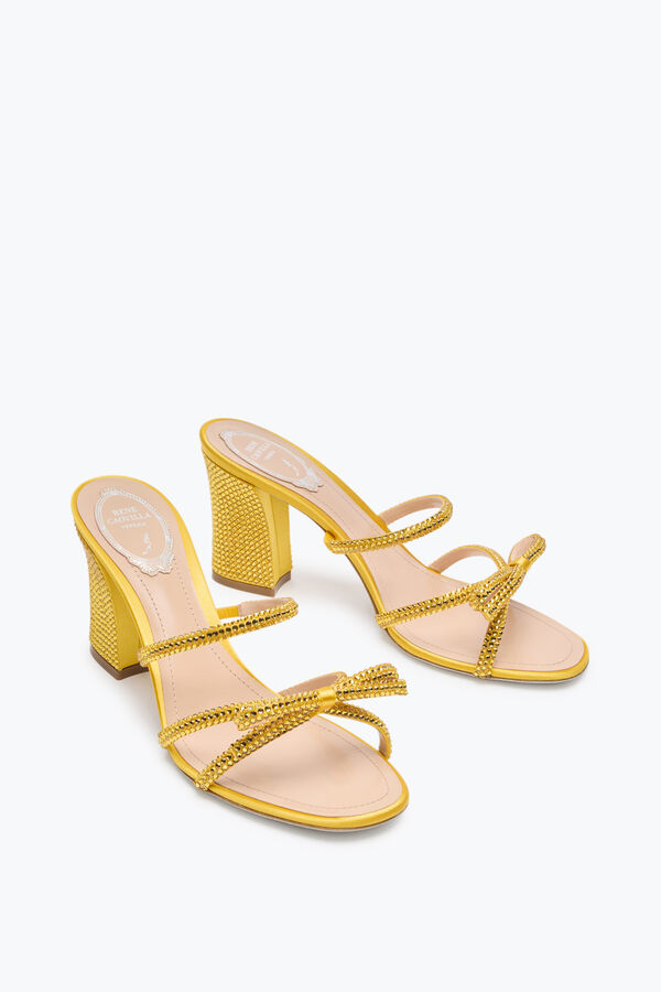 jeweled nicole yellow mule 80 rene caovilla