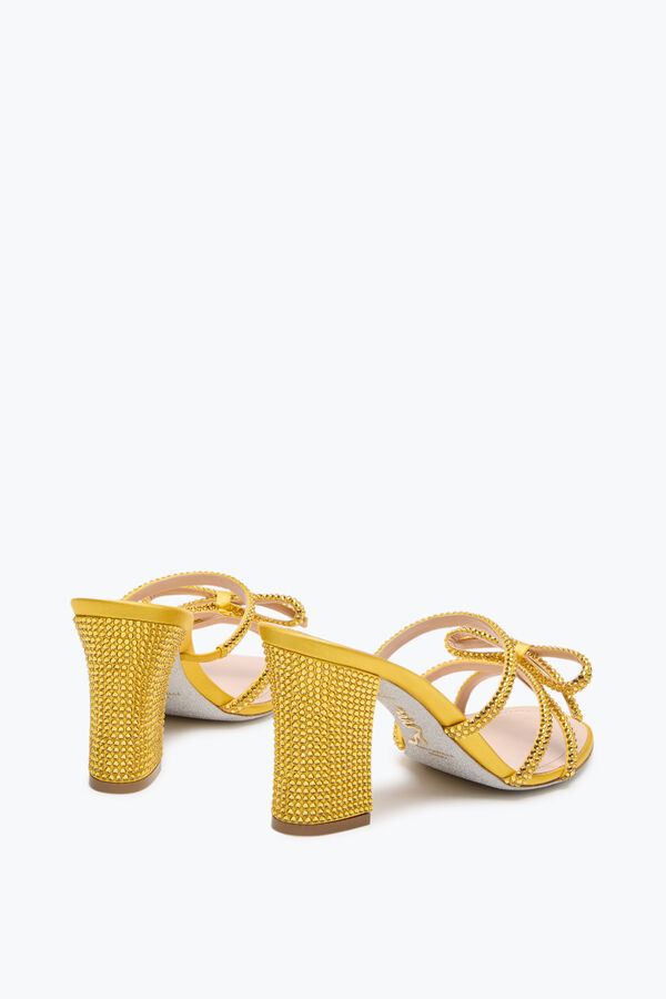 jeweled nicole yellow mule 80 rene caovilla