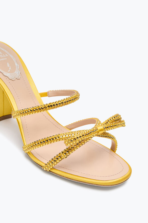 jeweled nicole yellow mule 80 rene caovilla