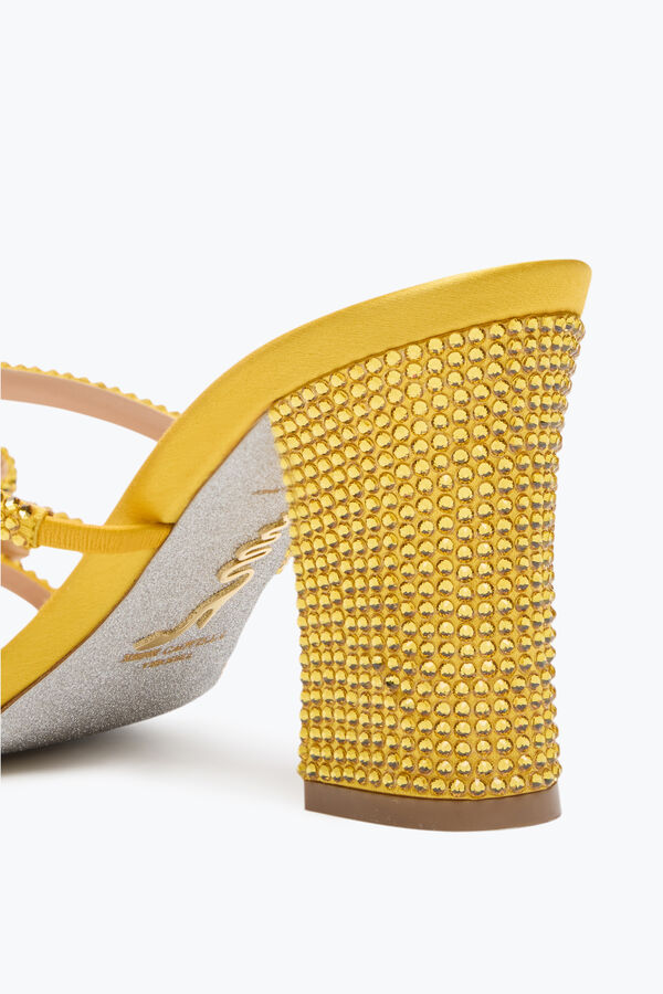 jeweled nicole yellow mule 80 rene caovilla