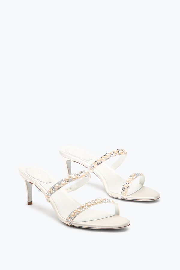 jeweled pearl white mule 60 rene caovilla