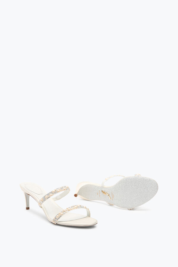 jeweled pearl white mule 60 rene caovilla