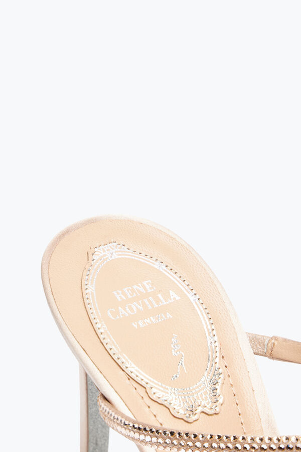 jeweled peach flower pink mule 80 rene caovilla